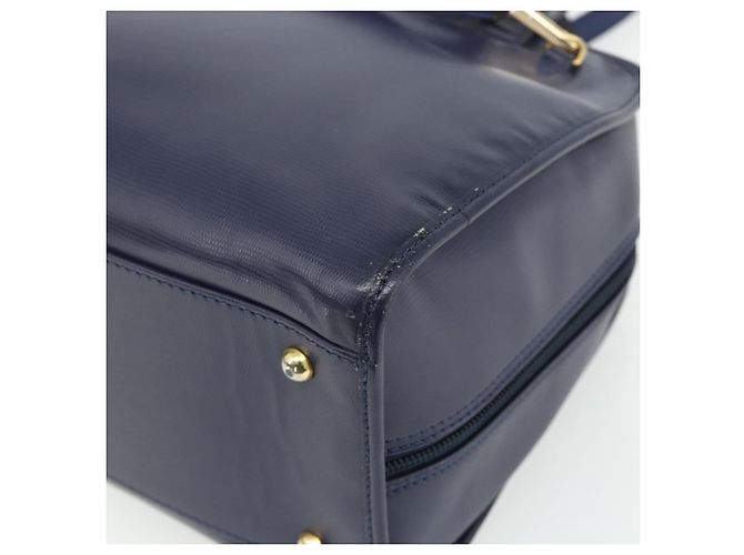 Céline CELINE Hand Bag Leather 2way Navy Gold - vista 14