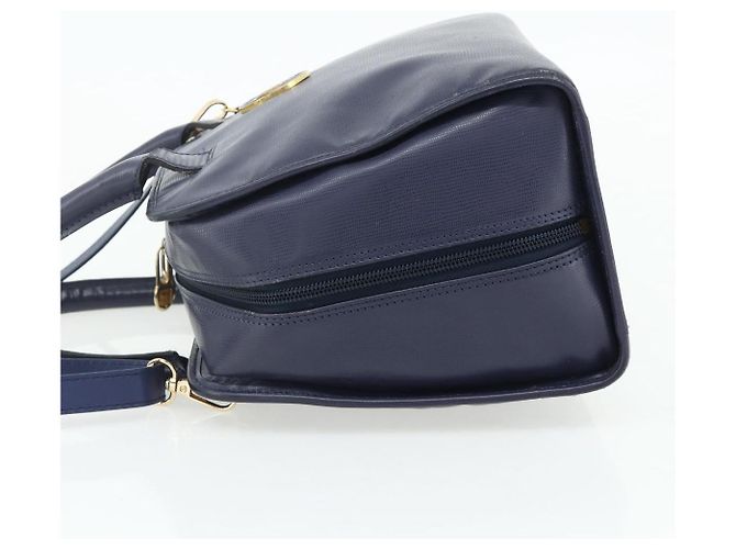 Céline CELINE Hand Bag Leather 2way Navy Gold - vista 4