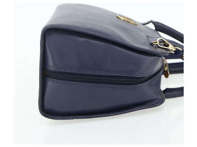 Céline CELINE Hand Bag Leather 2way Navy Gold - vista 5