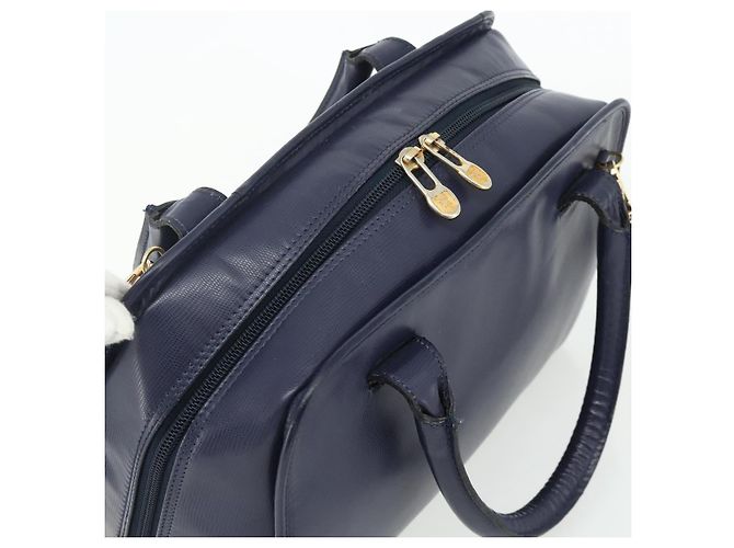 Céline CELINE Hand Bag Leather 2way Navy Gold - vista 6