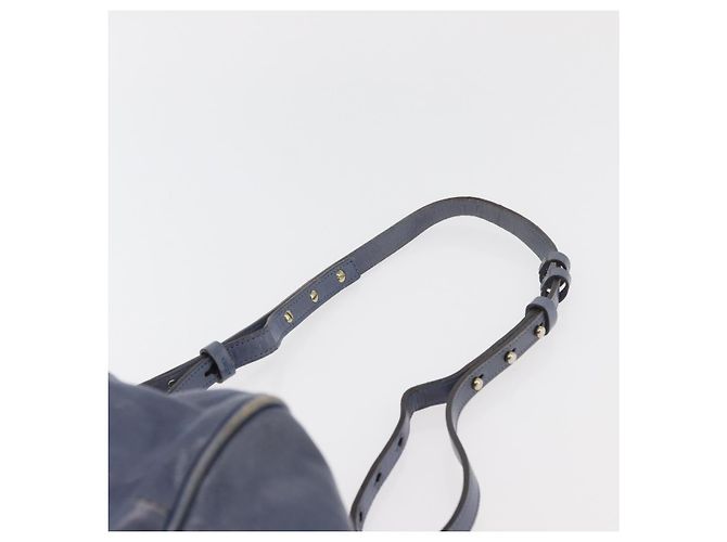 Chloé Chloe Etel Hand Bag Leather 2way Navy Gold - vista 10