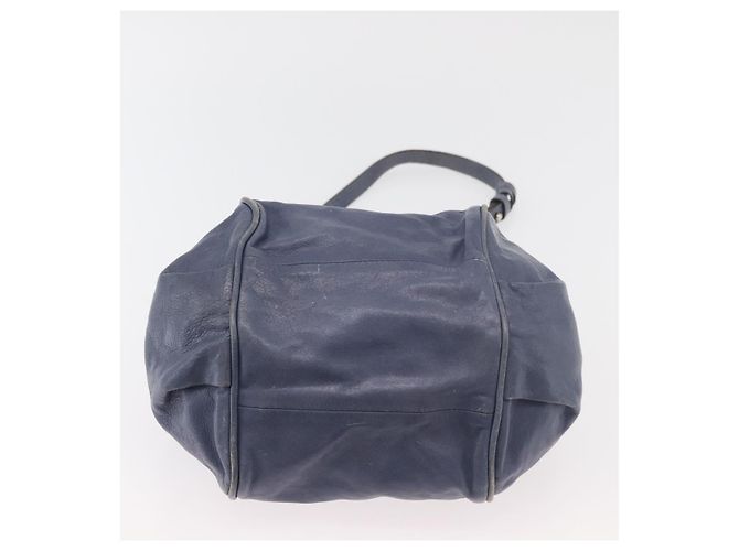 Chloé Chloe Etel Hand Bag Leather 2way Navy Gold - vista 11