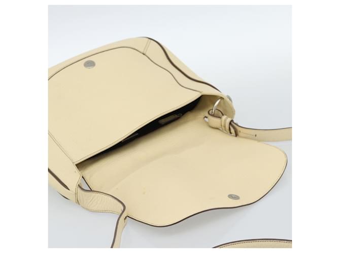 LOEWE Shoulder Bag Leather Ivory Silver - vista 14