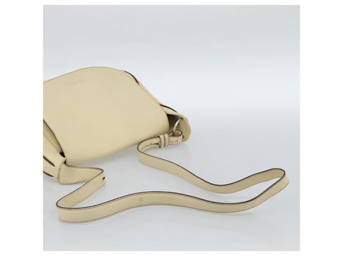 LOEWE Shoulder Bag Leather Ivory Silver - vista 7