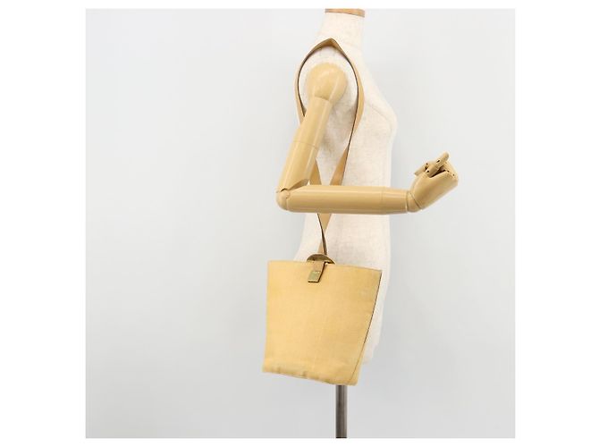 Céline CELINE Circle Shoulder Bag Canvas Yellow Gold - vista 23