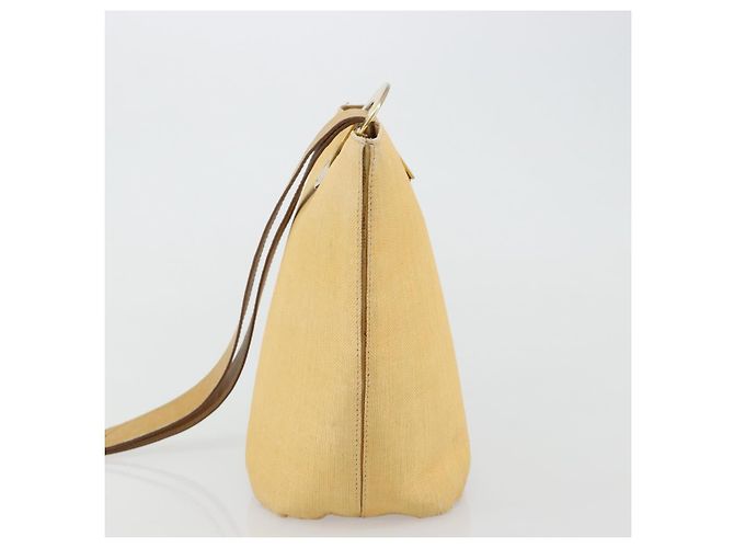 Céline CELINE Circle Shoulder Bag Canvas Yellow Gold - vista 4