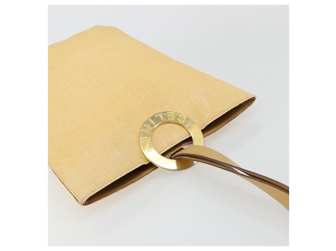 Céline CELINE Circle Shoulder Bag Canvas Yellow Gold - vista 6