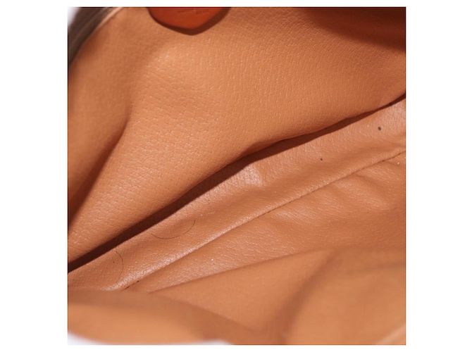 Céline CELINE Macadam Canvas Circle Shoulder Bag PVC Leather Brown Gold - vista 17