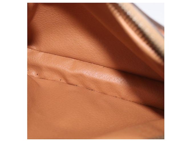 Céline CELINE Macadam Canvas Circle Shoulder Bag PVC Leather Brown Gold - vista 20
