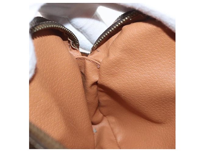 Céline CELINE Macadam Canvas Circle Shoulder Bag PVC Leather Brown Gold - vista 21