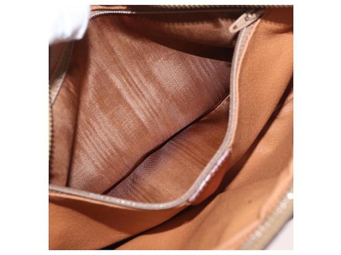 Céline CELINE Macadam Canvas Circle Shoulder Bag PVC Leather Brown Gold - vista 24