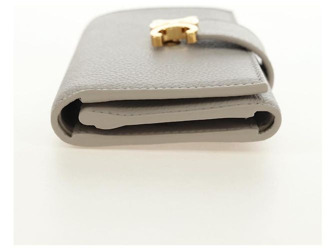 Céline CELINE Triomphe Geldbörse Leder Beige Gold - Ansicht 5