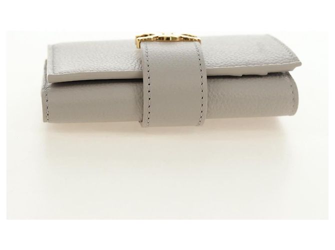 Céline CELINE Triomphe Geldbörse Leder Beige Gold - Ansicht 6