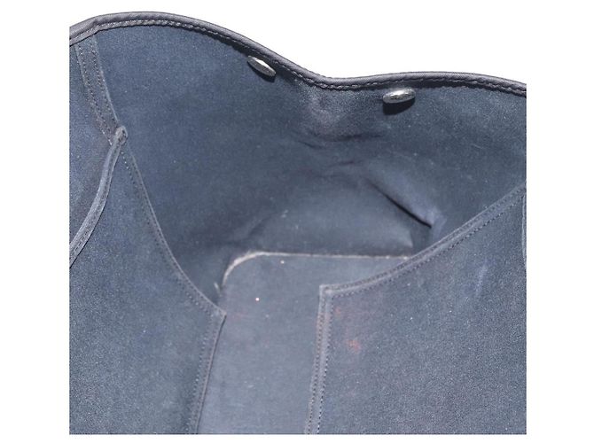 Hermès HERMES Cabak Elan Hand Bag Canvas Silver Navy - vista 19