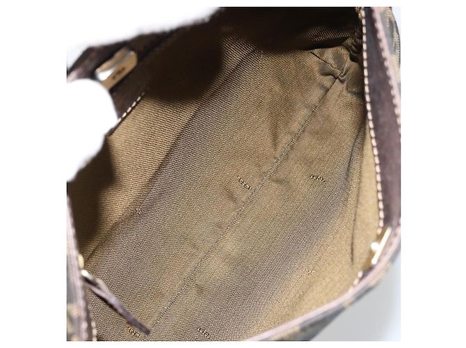 FENDI Zucca Canvas Shoulder Bag Black Brown - vista 11