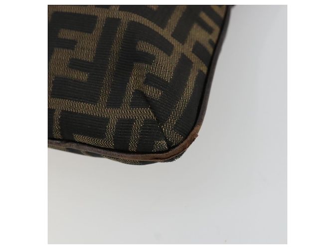 FENDI Zucca Canvas Shoulder Bag Black Brown - vista 14