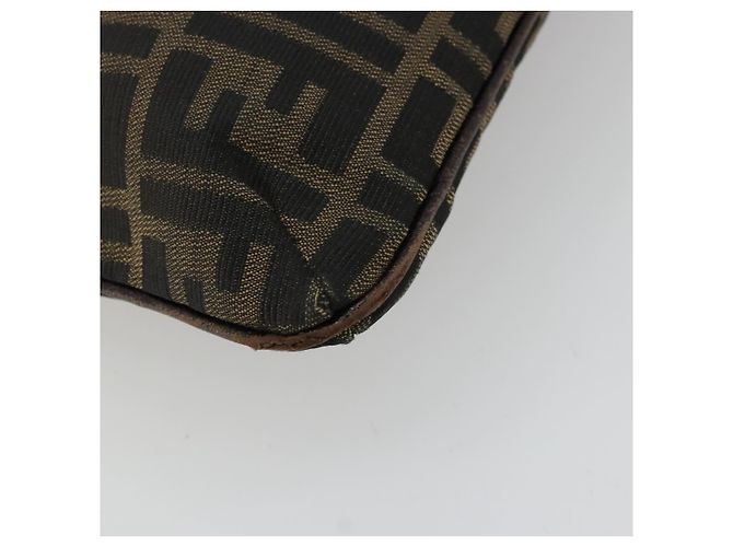 FENDI Zucca Canvas Shoulder Bag Black Brown - vista 15
