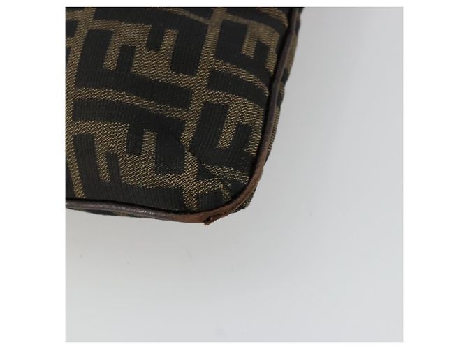 FENDI Zucca Canvas Shoulder Bag Black Brown - vista 9