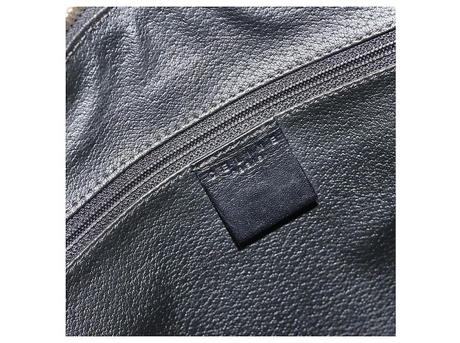 Céline CELINE Macadam Canvas Boston Bag PVC Leather Black Gold - vista 17