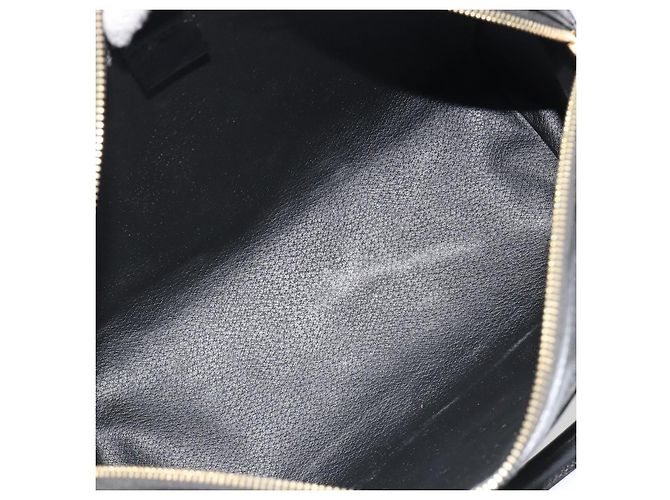Céline CELINE Macadam Canvas Boston Bag PVC Leather Black Gold - vista 18
