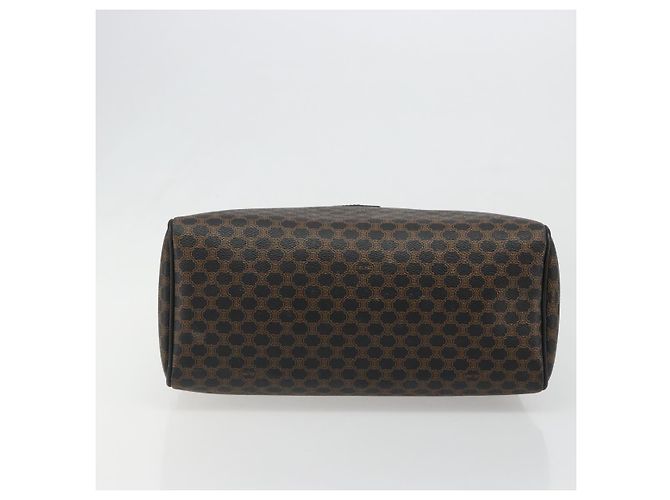Céline CELINE Macadam Canvas Boston Bag PVC Leather Black Gold - vista 9