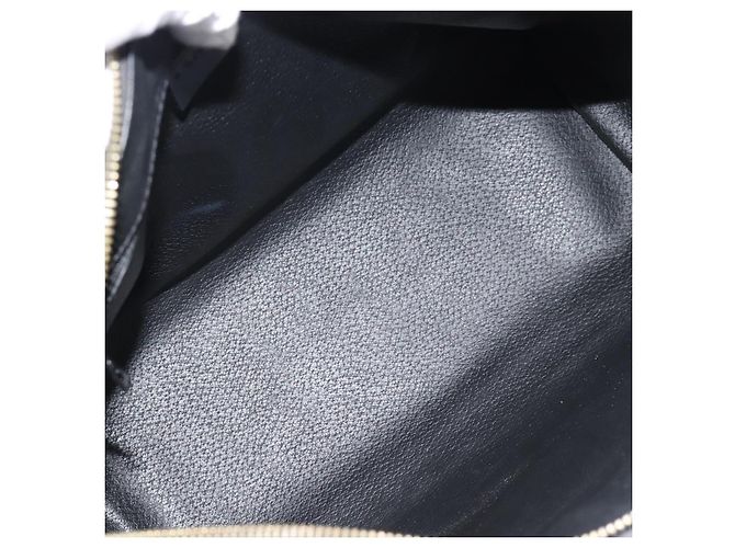 Céline CELINE Macadam Canvas Boston Bag PVC Leather Black Gold - vista 11