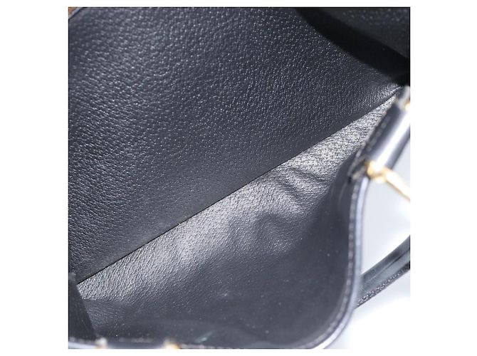 Céline CELINE Macadam Canvas Boston Bag PVC Leather Black Gold - vista 23