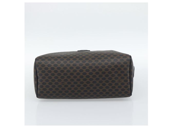 Céline CELINE Macadam Canvas Boston Bag PVC Leather Black Gold - vista 5