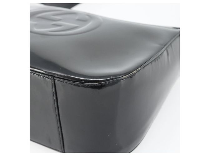 GUCCI Bolsa de ombro esmalte preto 001 1364 1703 - vista 10