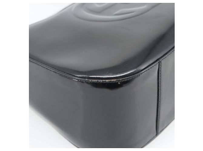 GUCCI Bolsa de ombro esmalte preto 001 1364 1703 - vista 11