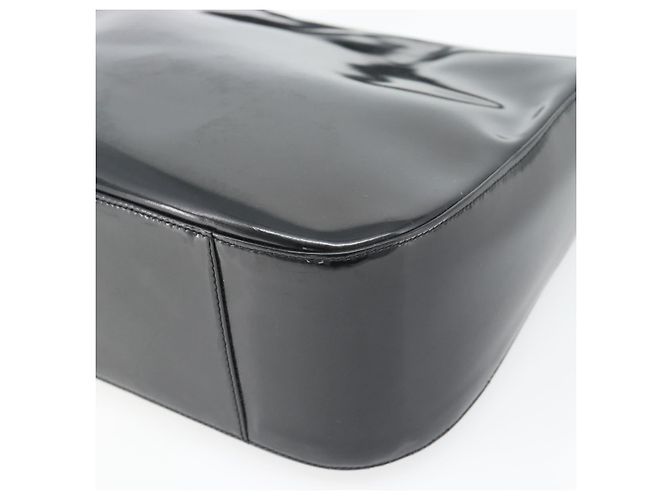 GUCCI Bolsa de ombro esmalte preto 001 1364 1703 - vista 12