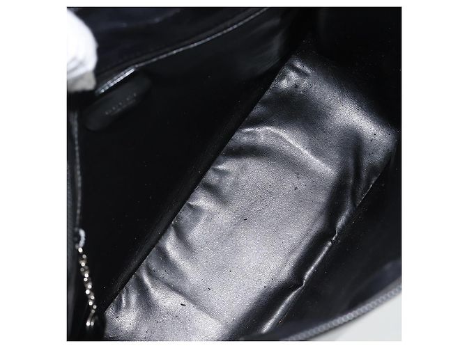 GUCCI Bolsa de ombro esmalte preto 001 1364 1703 - vista 16