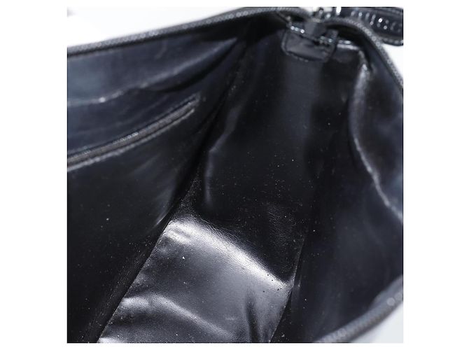 GUCCI Bolsa de ombro esmalte preto 001 1364 1703 - vista 17