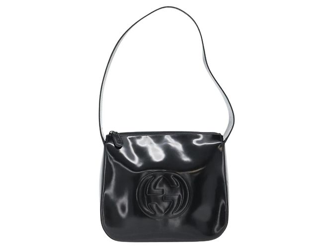 GUCCI Bolsa de ombro esmalte preto 001 1364 1703 - vista 2