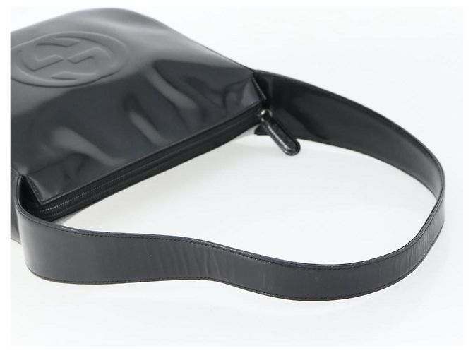 GUCCI Bolsa de ombro esmalte preto 001 1364 1703 - vista 7