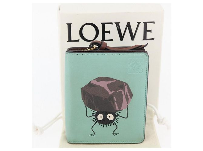 LOEWE LOEWE × Studio Ghibli Suswatari Wallet Leather Green Gold - vista 12