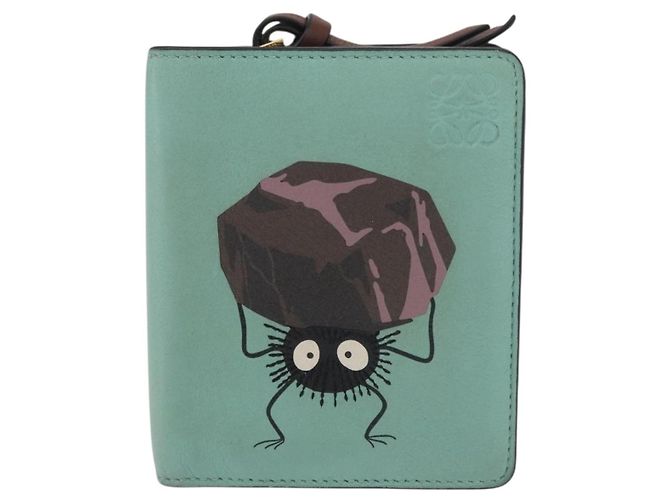 LOEWE LOEWE × Studio Ghibli Suswatari Wallet Leather Green Gold - vista 13