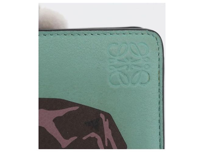 LOEWE LOEWE × Studio Ghibli Suswatari Wallet Leather Green Gold - vista 18