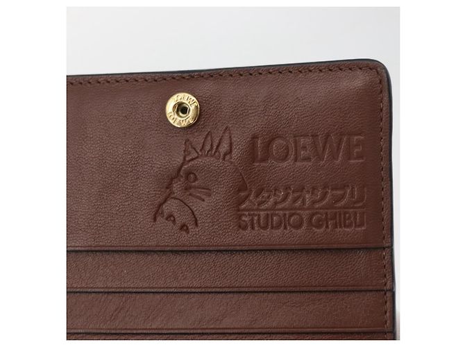 LOEWE LOEWE × Studio Ghibli Suswatari Wallet Leather Green Gold - vista 19