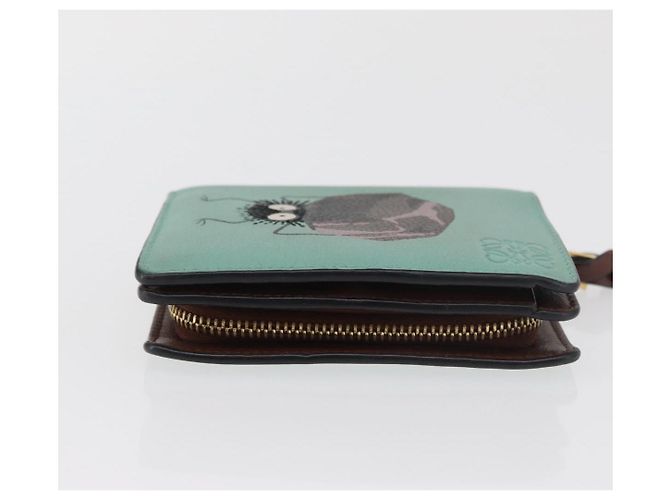 LOEWE LOEWE × Studio Ghibli Suswatari Wallet Leather Green Gold - vista 3