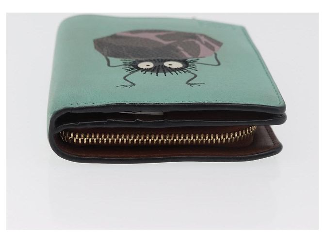 LOEWE LOEWE × Studio Ghibli Suswatari Wallet Leather Green Gold - vista 6