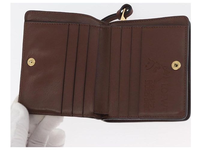 LOEWE LOEWE × Studio Ghibli Suswatari Wallet Leather Green Gold - vista 8