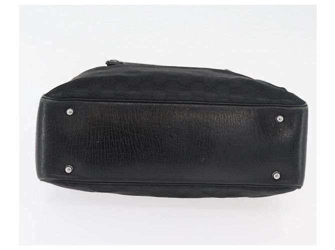 GUCCI GG Canvas Bamboo Hand Bag Black 112526 - vista 10