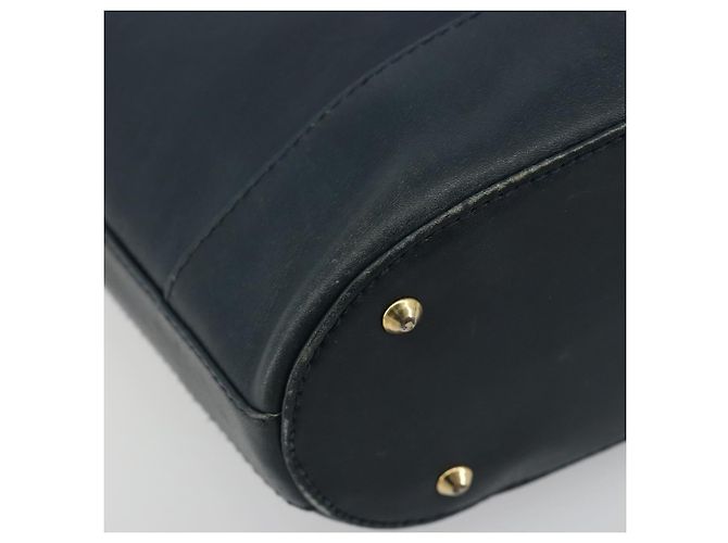 Tiffany & Co TIFFANY&Co. Chain Shoulder Bag Leather Navy Gold - vista 11