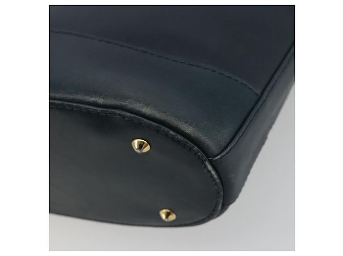 Tiffany & Co TIFFANY&Co. Chain Shoulder Bag Leather Navy Gold - vista 12