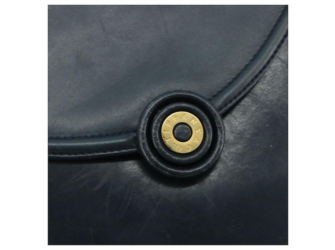 Tiffany & Co TIFFANY&Co. Chain Shoulder Bag Leather Navy Gold - vista 14