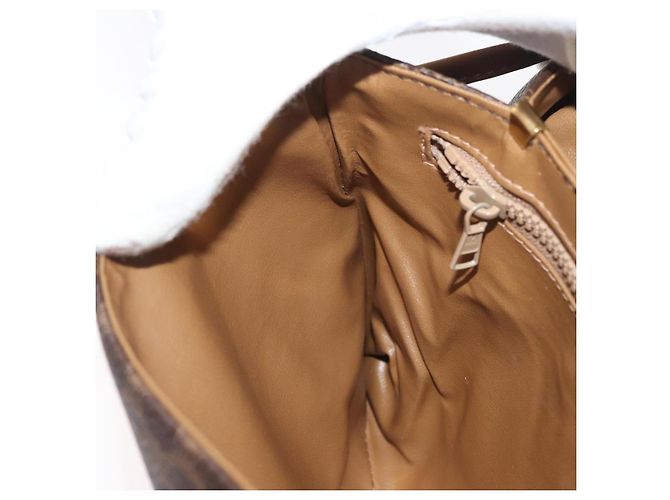 Céline CELINE Macadam Canvas Shoulder Bag PVC Leather Brown Gold - vista 19