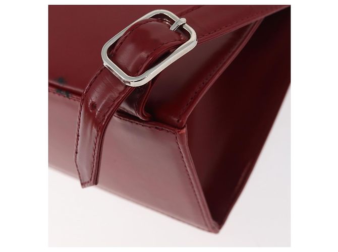 SAINT LAURENT Backpack Leather Red Silver - vista 13