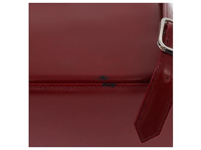 SAINT LAURENT Backpack Leather Red Silver - vista 14