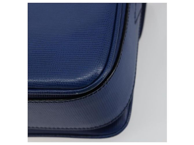 Céline CELINE Circle Shoulder Bag Leather Blue Gold - vista 12